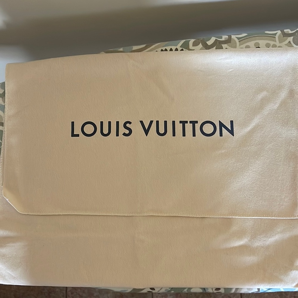 Louie Vuitton fabric storage bag